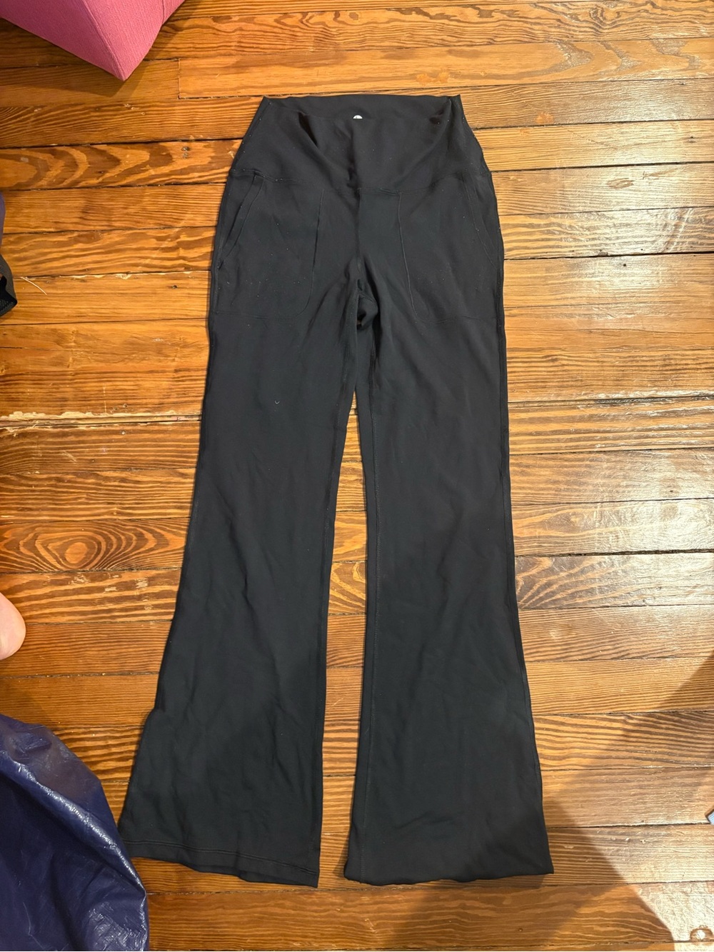 90 Degree By Reflex Black Boot Cut Flare Pants